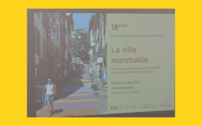 Neuchâtel : une 18ème rencontre franco-suisse des urbanistes  (RFCH) sur les villes marchables