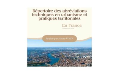 Répertoire des abréviations techniques en urbanisme et pratiques territoriales