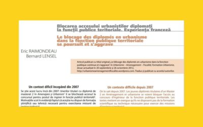 Le blocage des diplômés en urbanisme dans la fonction publique territoriale se poursuit et s’aggrave