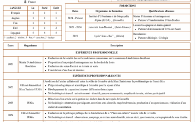 Demande de stage de fin de master